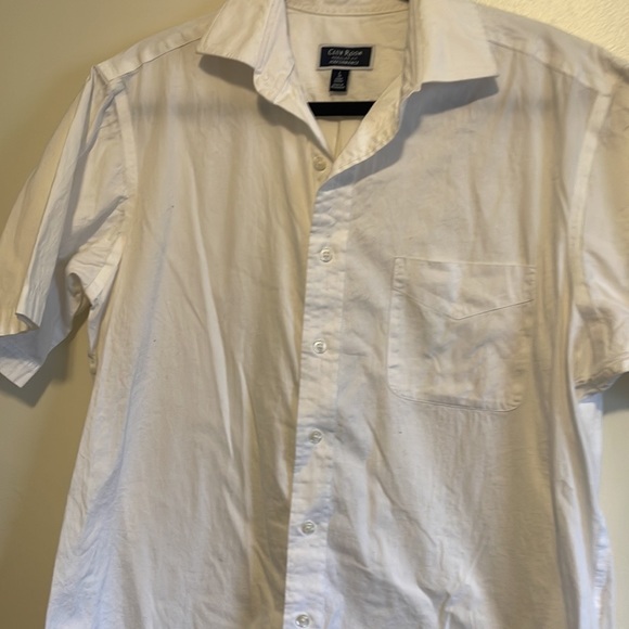 Club Room | Regular Fit Performance White Short Sleeve Button Down - Picture 2 of 5